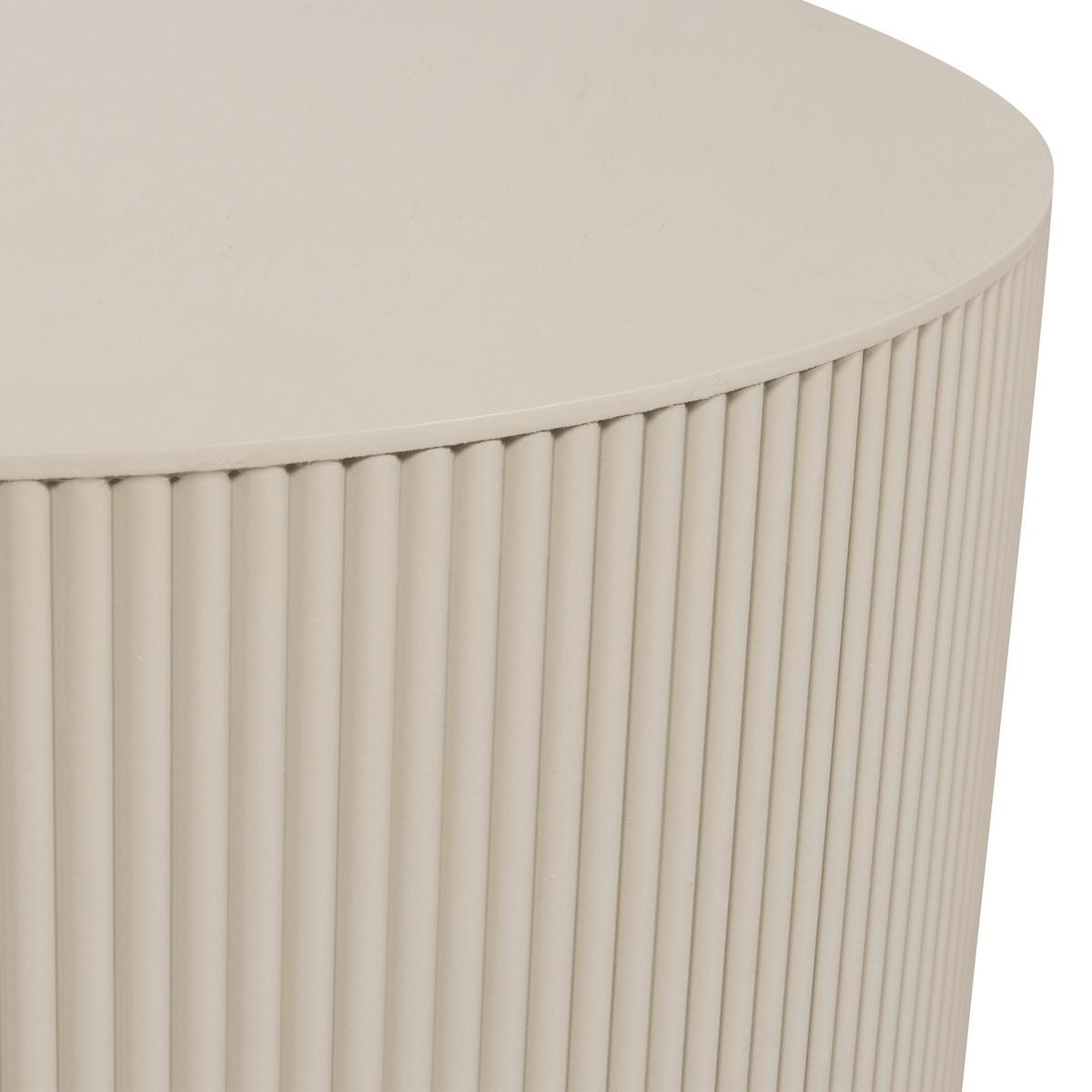 Beistelltisch Sanne Beige - Beige, Design, Holzwerkstoff (60/60/40cm) - Livetastic
