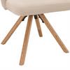 STOL FRIDA - beige/ekfärgad, Modern, metall/trä (57/76/57cm) - Mömax