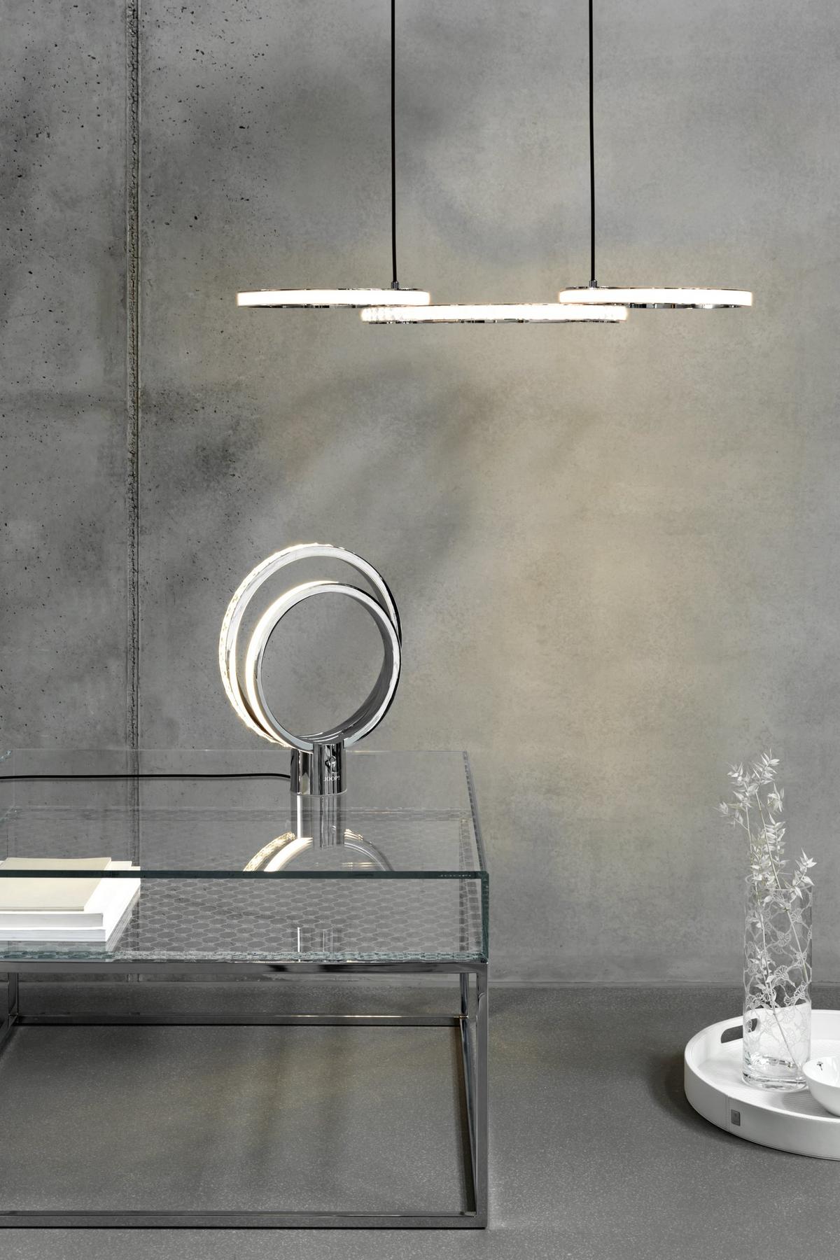 LAMPA SUFITOWA LED 34243* JEWEL LIGHTS JOOP! - przejrzysty/kolor chromowy, Lifestyle, metal/szkło (59,5/41,5/10cm) - Joop!