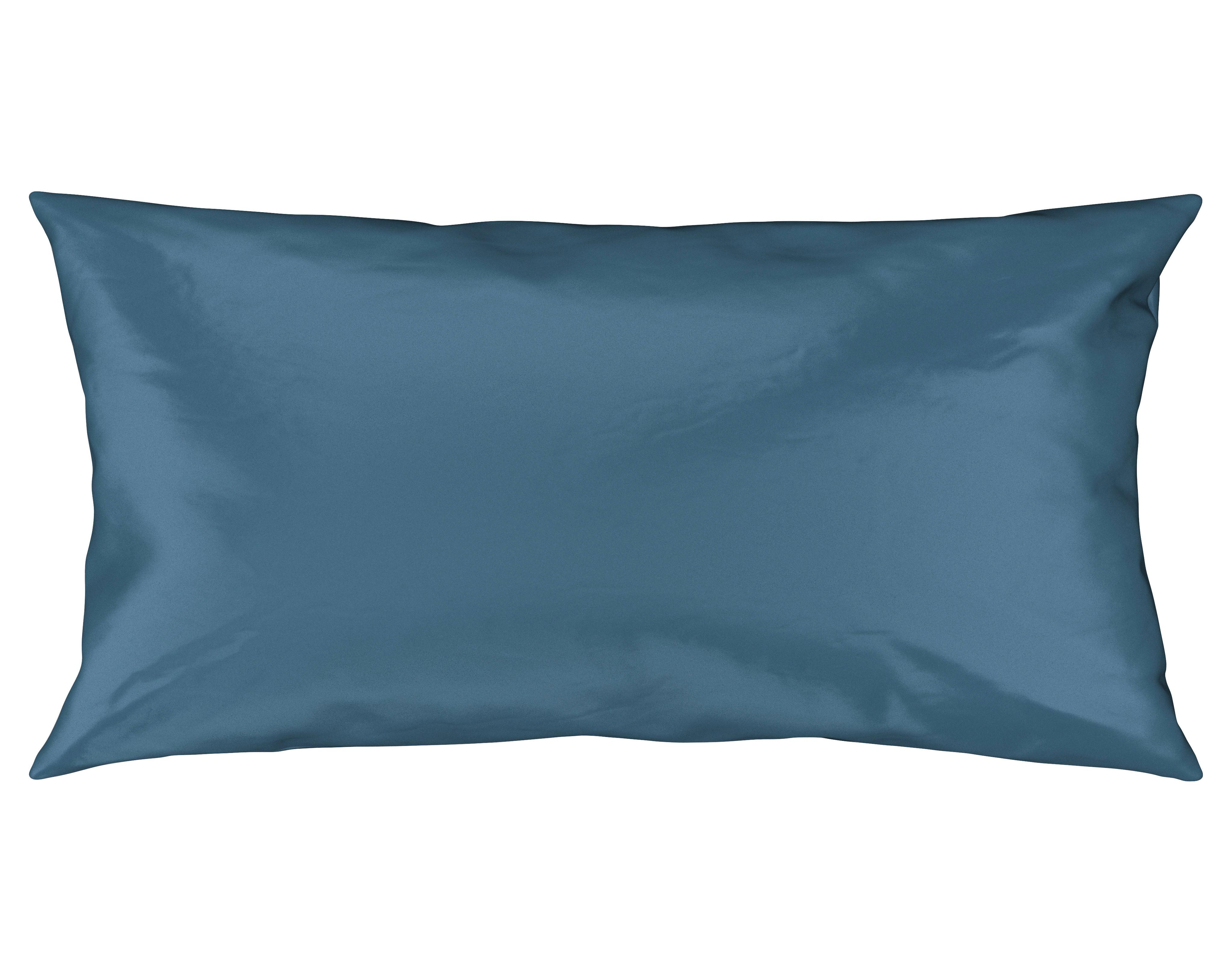 Kissenhülle Alex Uni in Blau ca. 40x80cm - Blau, MODERN, Textil (40/80cm) - Premium Living