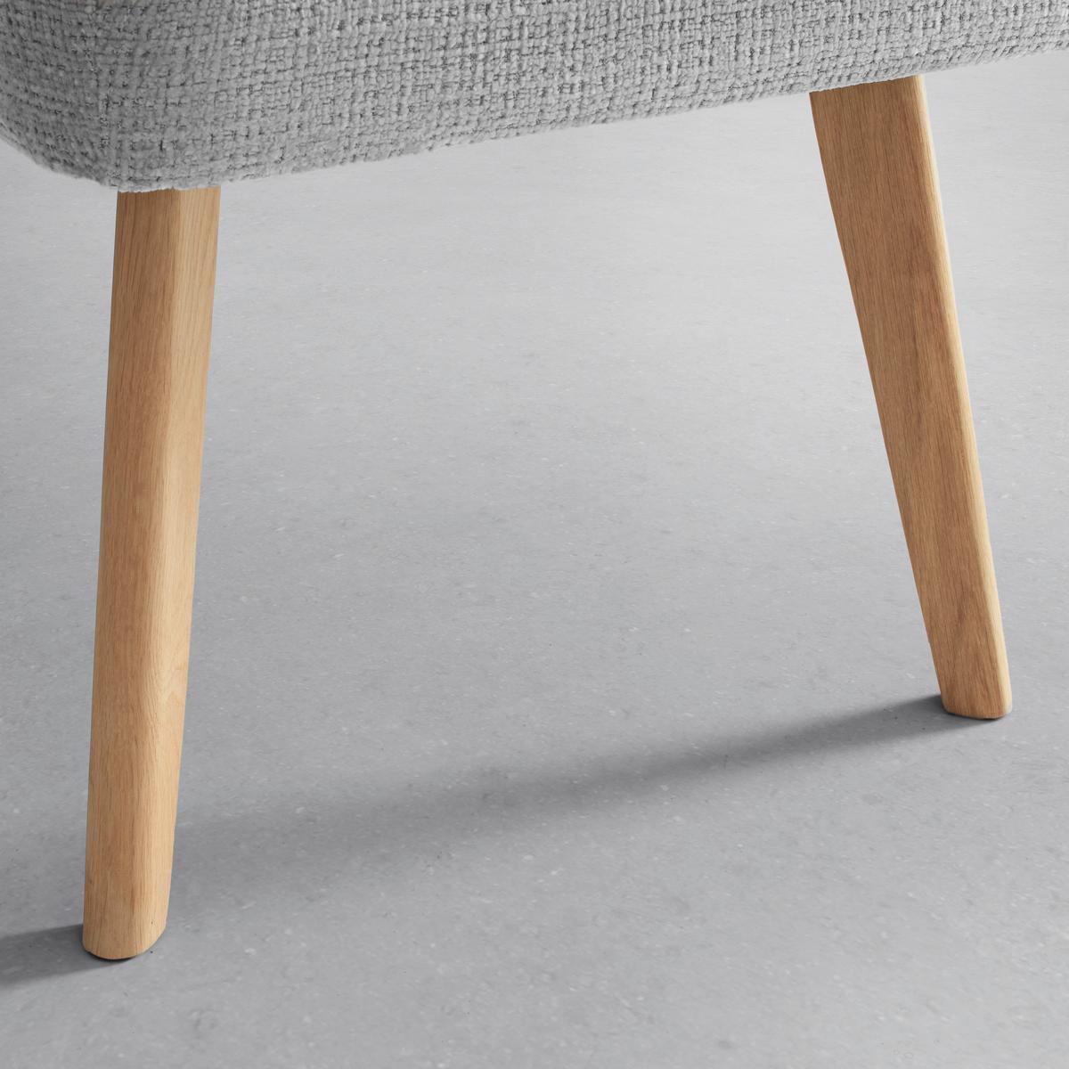 Eckbank Alba links Hellgrau - Eichefarben/Hellgrau, Modern, Holz/Textil (217/87/173cm) - Mömax