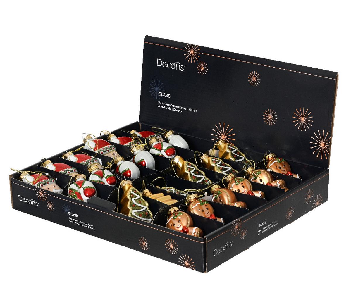 Glob de Crăciun din sticlă Chris - Basics, sticlă (4,80/2,70/8,00cm)