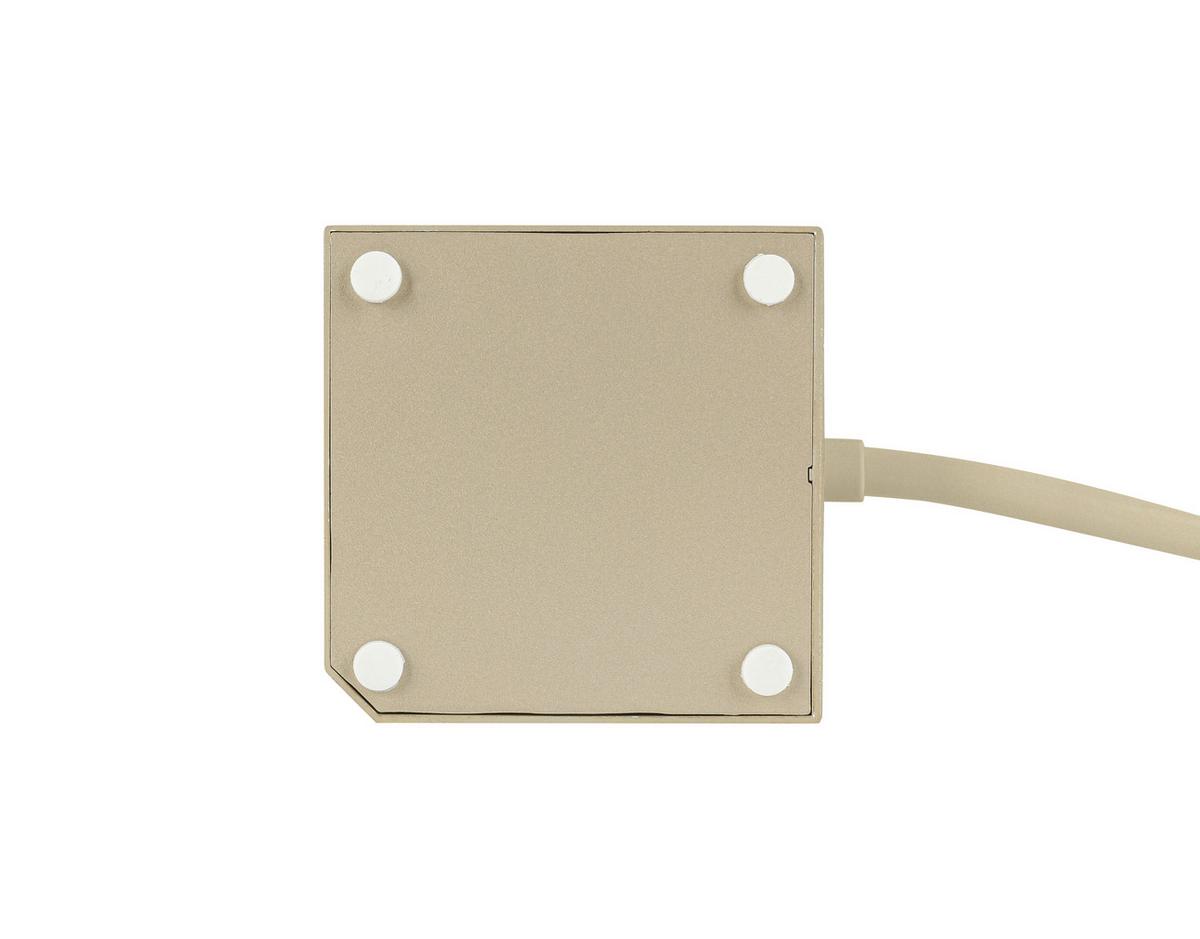 KOSTKA ZASILAJĄCA PLUG BOX - kolor złoty, Basics, tworzywo sztuczne (7,5/7,5/7,5cm) - Mican