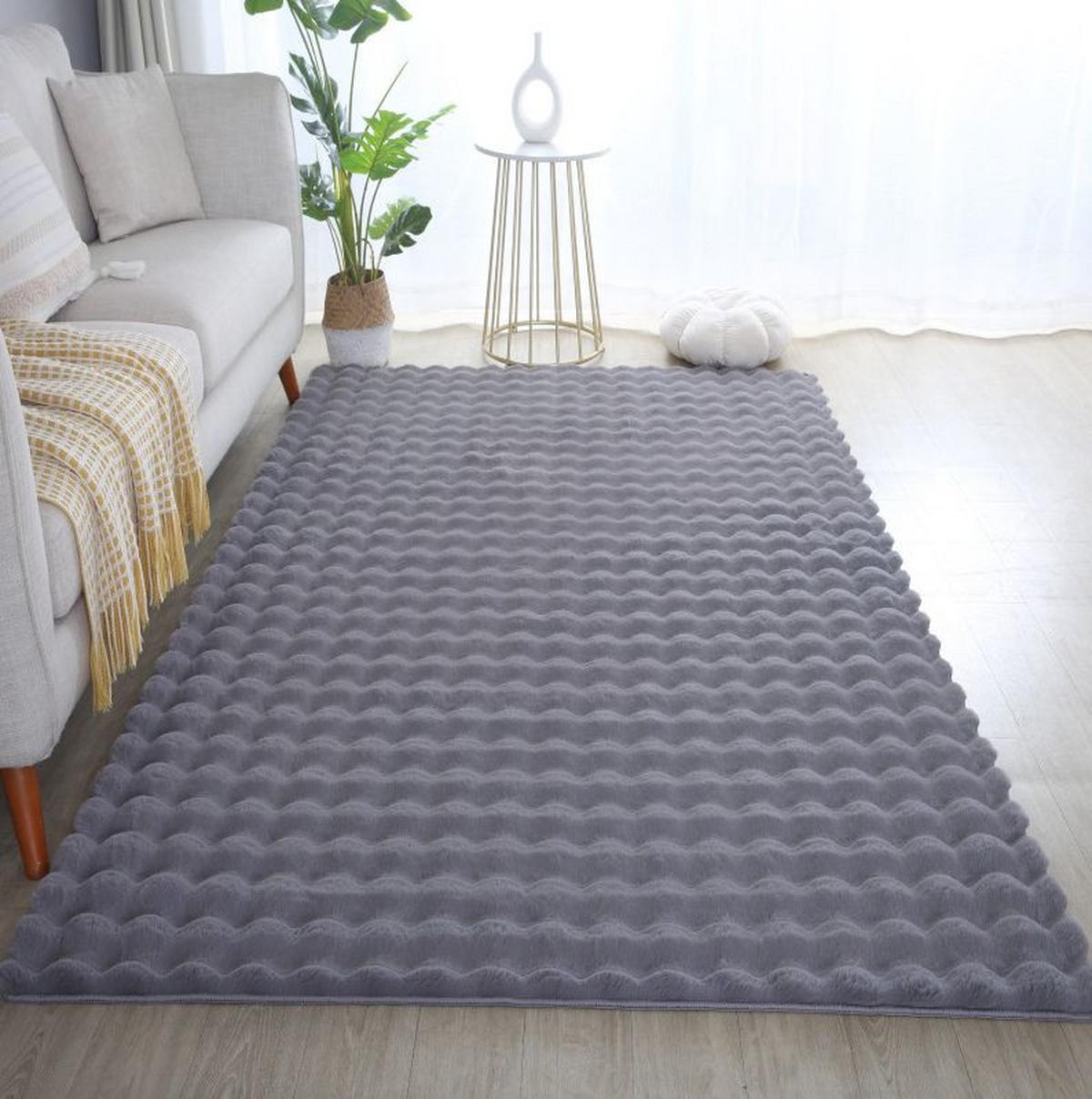 Preproga Z Visokim Florom Ambiance, Siva, 120x170cm - siva, Basics, tekstil (120/170cm) - Novel