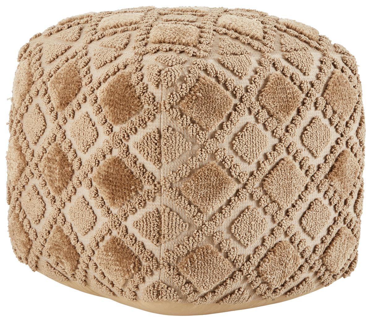 Tabure Tamara, Bež, Snemljiva Prevleka - bež/naravne barve, Trendi, tekstil (45/45/45cm) - Premium Living