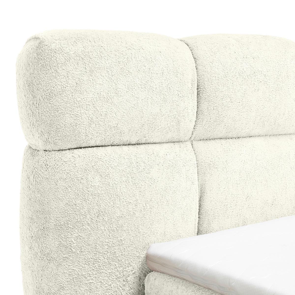 Polsterbett Monte Beige Ca. 140x200cm - Beige/Schwarz, Konventionell, Kunststoff/Textil (140/200cm) - Based