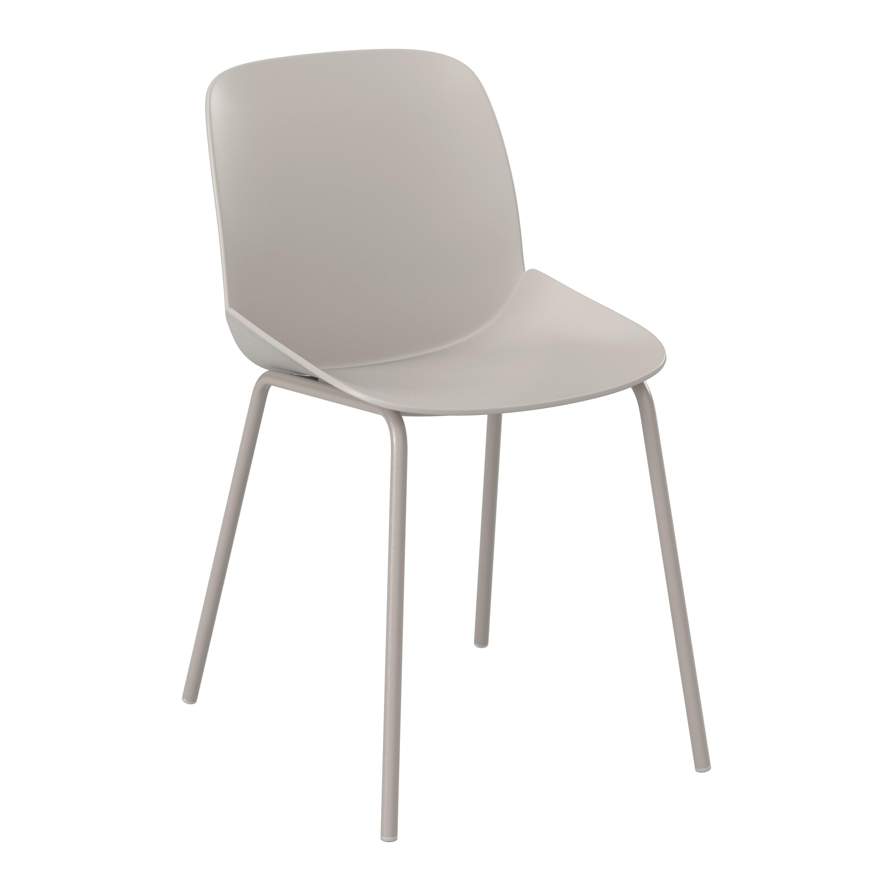 KRZESŁO OGRODOWE JONDAL - jasnoszary, Modern, tworzywo sztuczne/metal (45,5/80,5/57cm) - Ambia Garden