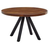Klubska Miza Wohnling - črna/barve indijskega rožnega lesa, Moderno, kovina/les (60/60/35cm) - MID.YOU