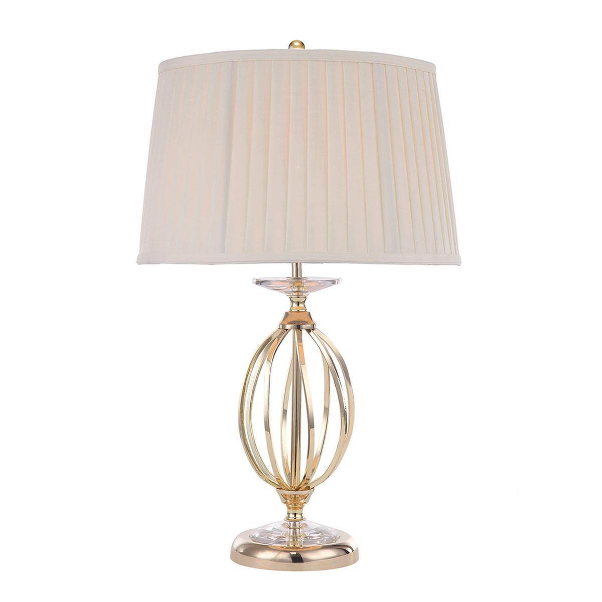 Stolna Svjetiljka Ag-Tl-Pol-Brass - boje mjeda, Konvencionalno, metal/tekstil (36/58cm) - Elstead Lighting