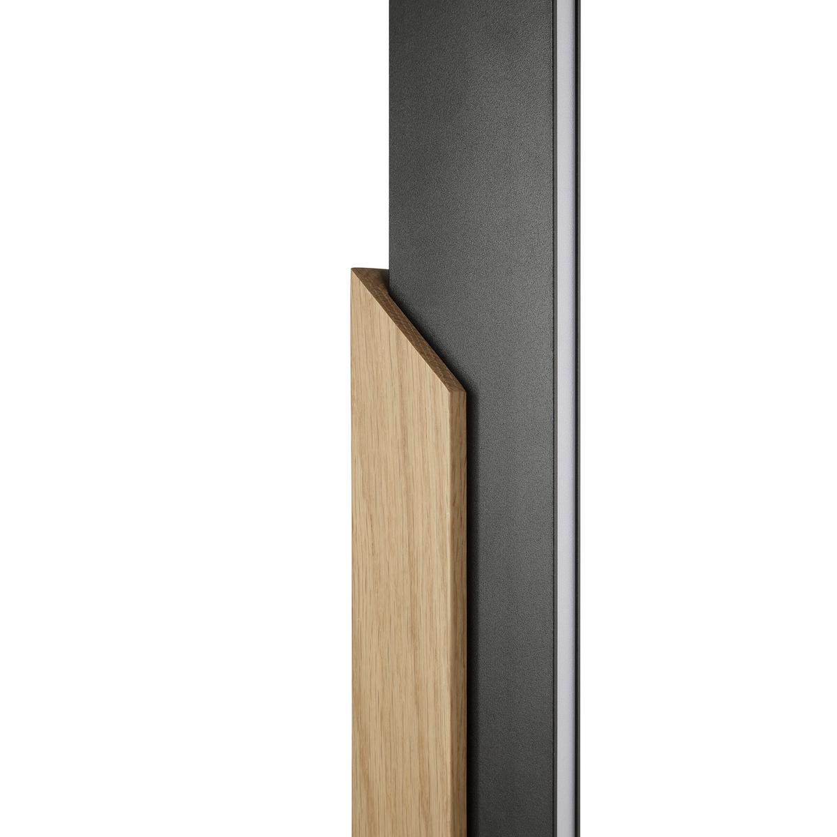 LAMPA STOJĄCA LED G70195/76 ARCUS - czarny/dąb bianco, Natur, tworzywo sztuczne/metal (20/20/126cm) - Brilliant