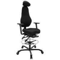 Pisarniški Stol Resistio Work, Črna - črna, Basics, kovina/umetna masa (70/126/54cm) - MID.YOU