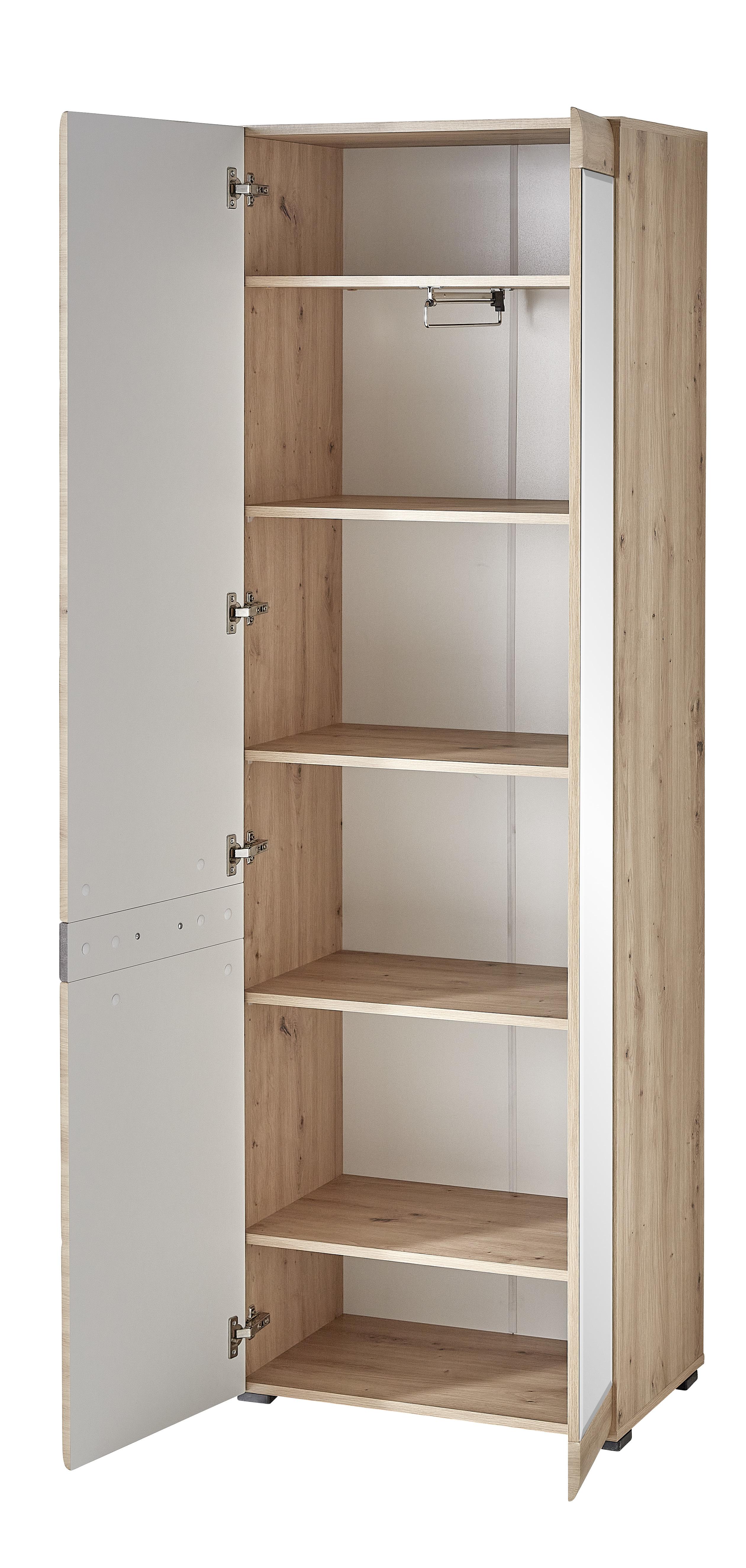 Előszobaszekrény Wien - tölgyfa, Modern (65/200/38cm) - Mömax