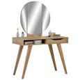 Schminktisch in Eichefarben - Eichefarben, Holz/Holzwerkstoff (100/150/53cm) - PREMIUM LIVING