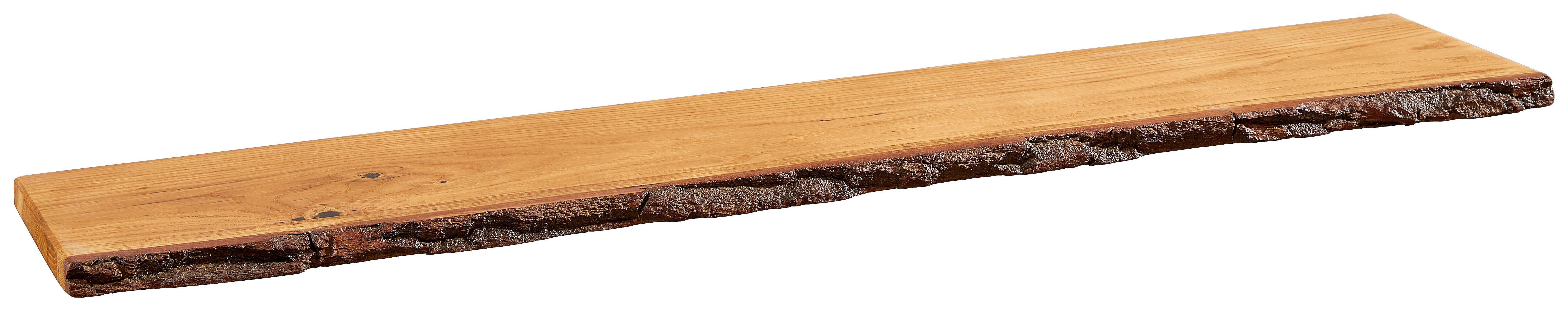 PÓŁKA ŚCIENNA WOODY - kolor dębowy, Basics, drewno (118/2,5/23cm) - Landscape