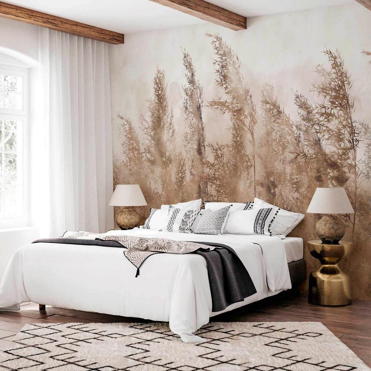 Fototapeta Tall Grasses, 400x280cm - svetlo rjava/bež, Trendi, tekstil (400/280cm) - artgeist