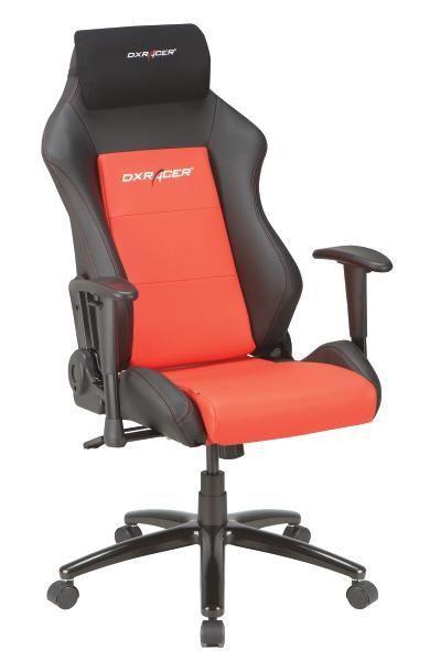 Gamingstuhl im Lederlook - Rot/Schwarz, Kunststoff/Textil (50/117-127/74cm) - Dxracer
