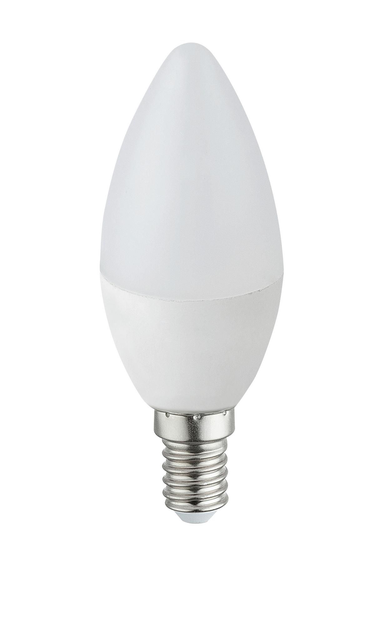 LED Fényforrás 4,9w E14 - opál, műanyag (3,7/10cm)