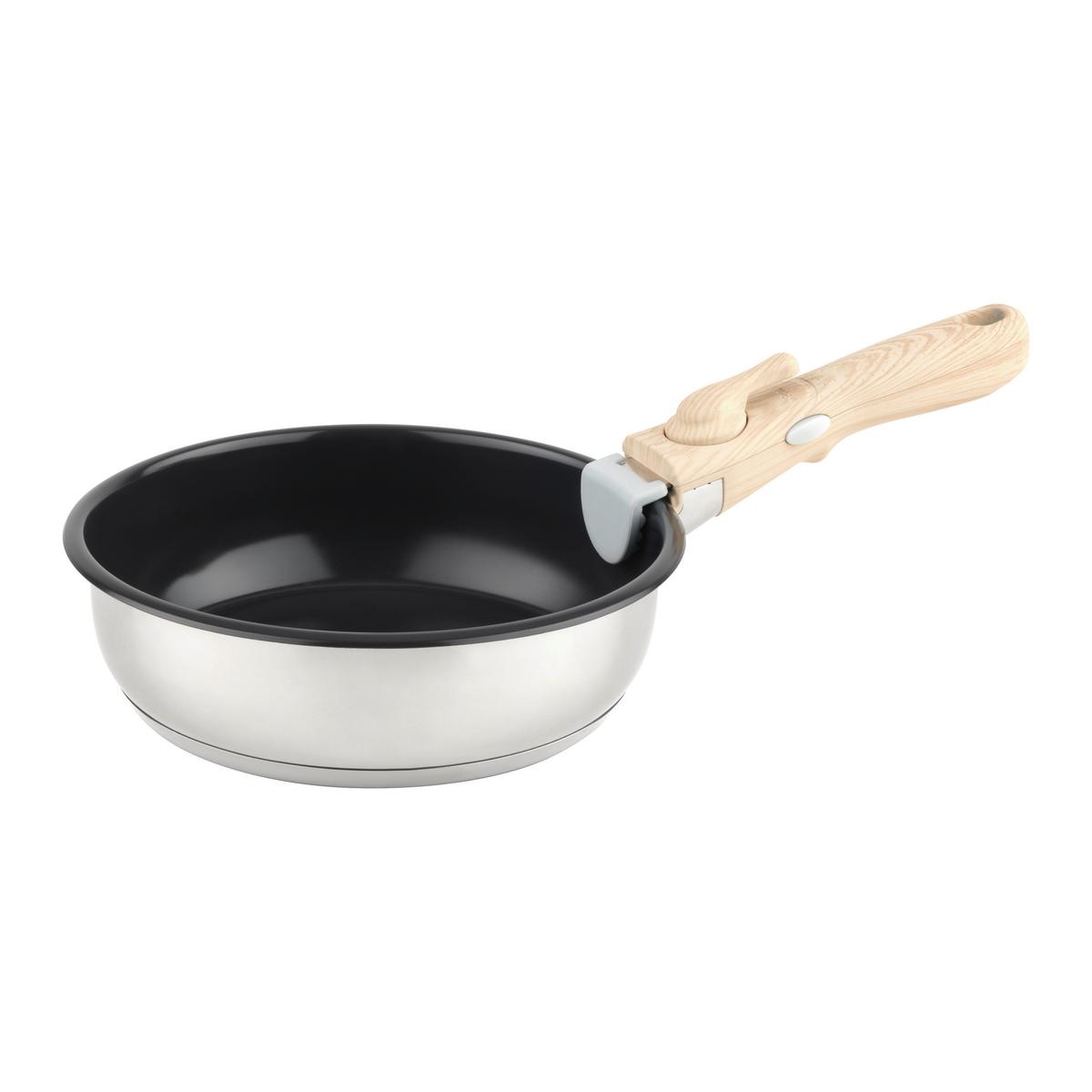 Tigaie pentru prăjit Click&Cook, cca. 20cm - negru, Konventionell, metal (20l) - Mömax