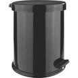 Kosmetikeimer Weissblech - Silberfarben/Schwarz, Kunststoff/Metall (4l)