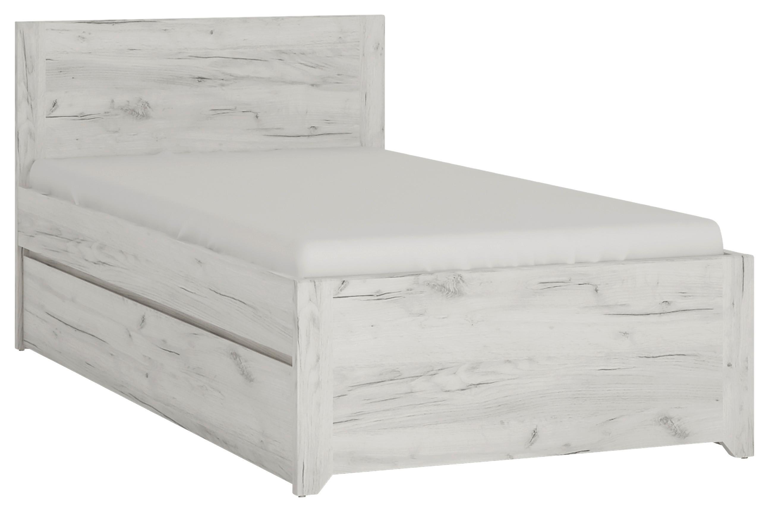 Krevet Angel - boje hrasta/crna, Moderno, drvni materijal/plastika (90/200cm)