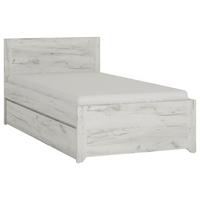 Krevet Angel - boje hrasta/crna, Moderno, drvni materijal/plastika (90/200cm)