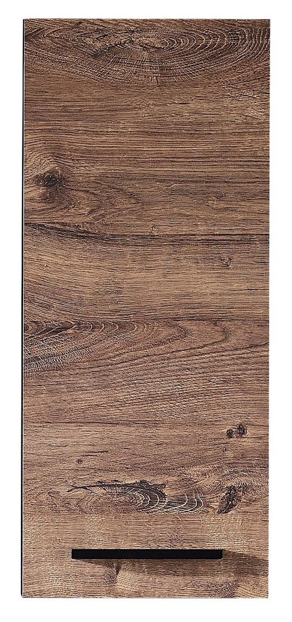 Faliszekrény 374 Elsa - tölgyfa színű/fekete, Konventionell, műanyag/faalapú anyag (30/70/20cm)