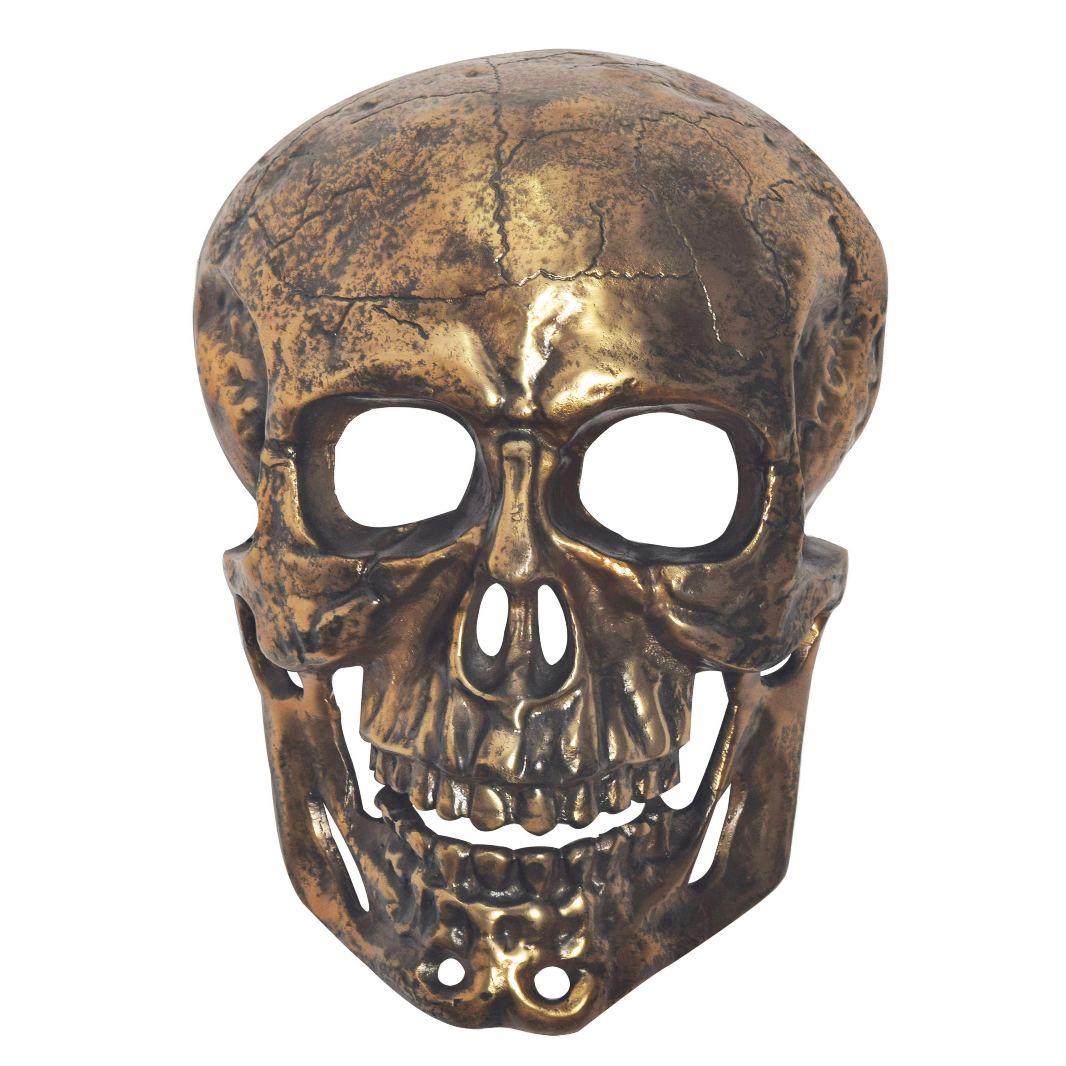 WANDDEKO WANDDEKO SCHÄDEL GOLD - Goldfarben, Design, Metall (30/41/15,5cm) - Livetastic