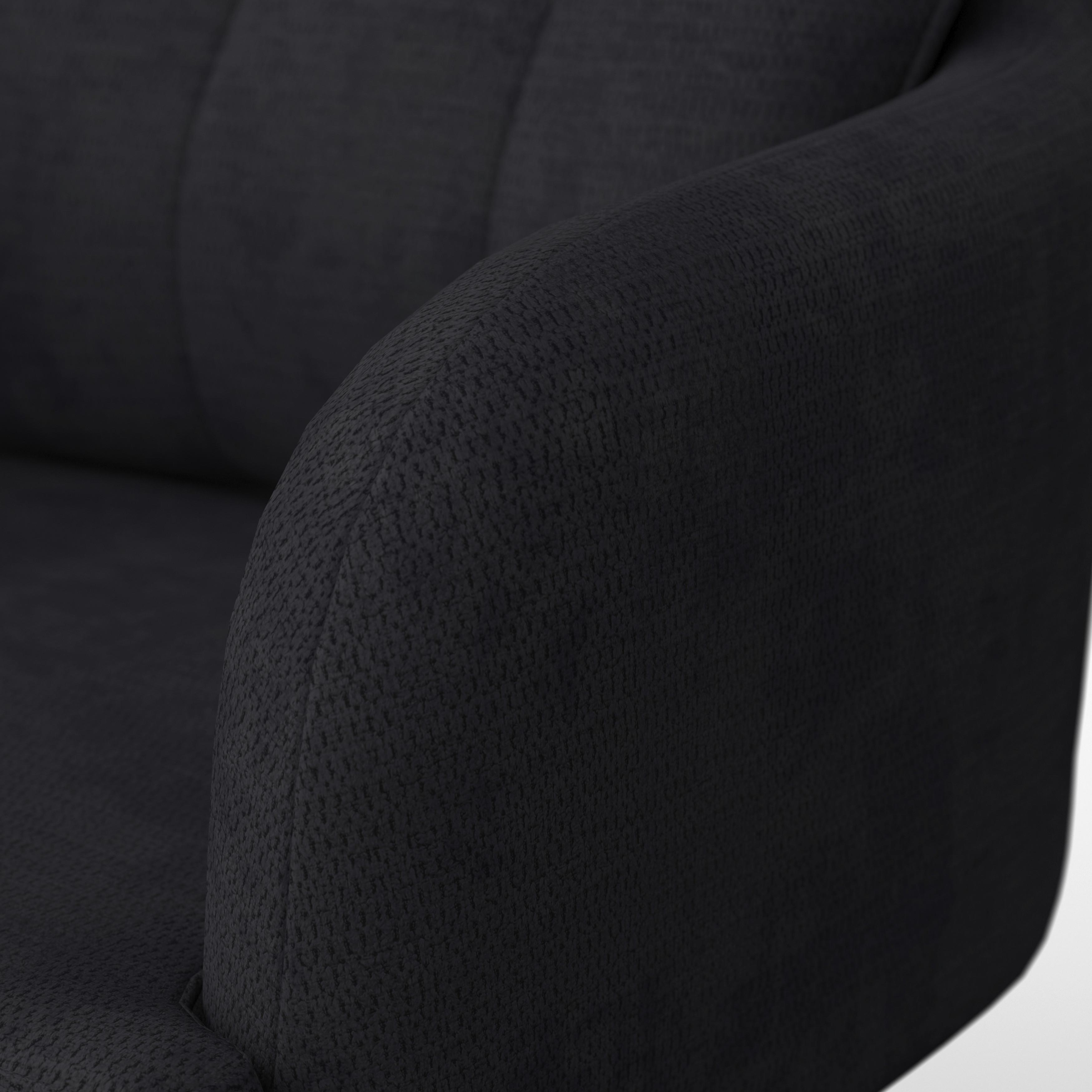 STOL MED ARMSTÖD MARIETTA - svart, Modern, metall/trä (60/92/67cm) - Bessagi Home