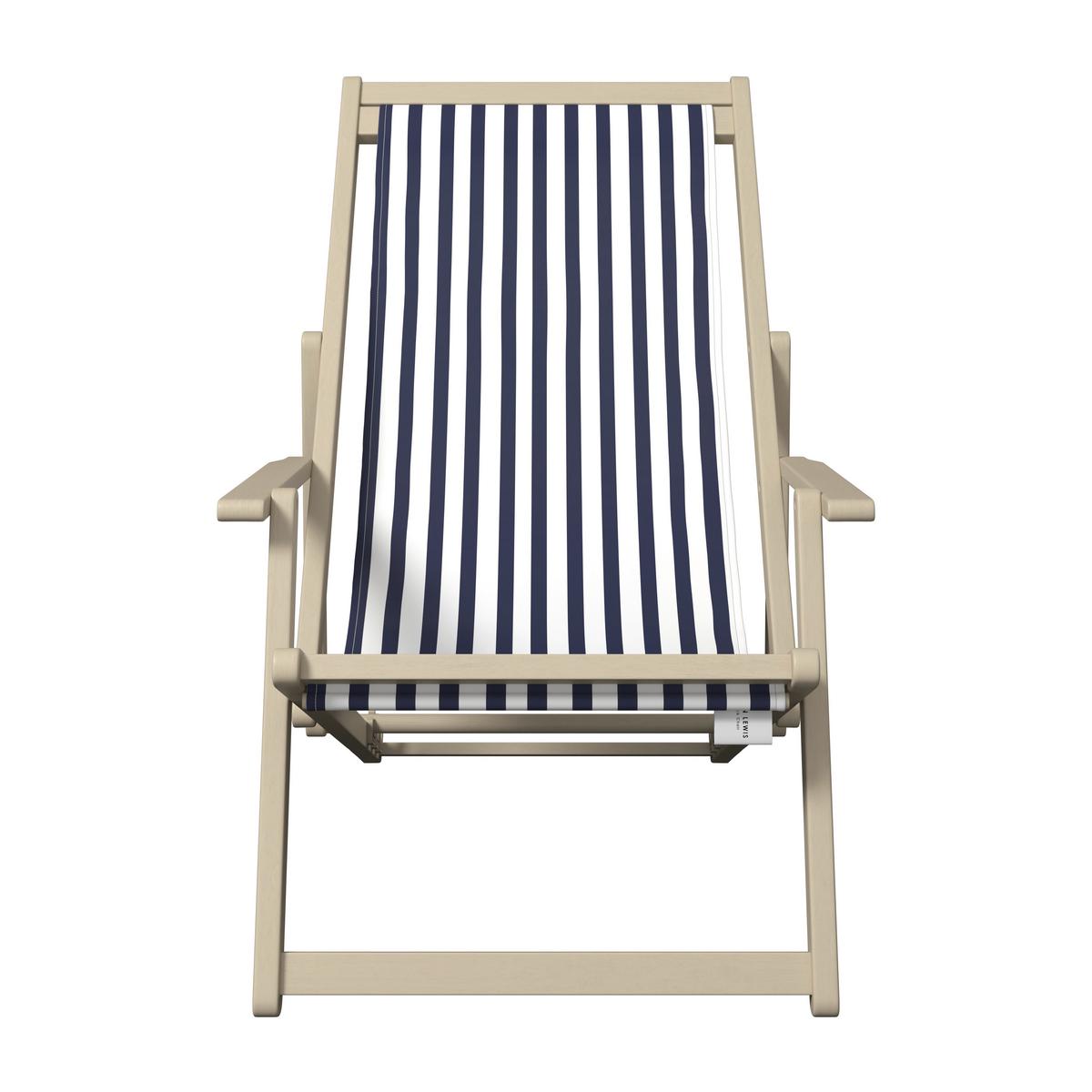 Gartenstuhl Lignano Akaziefarben ca. 102x88x63cm - Dunkelblau/Akaziefarben, Natur, Holz/Textil (102/88/63cm) - Mömax