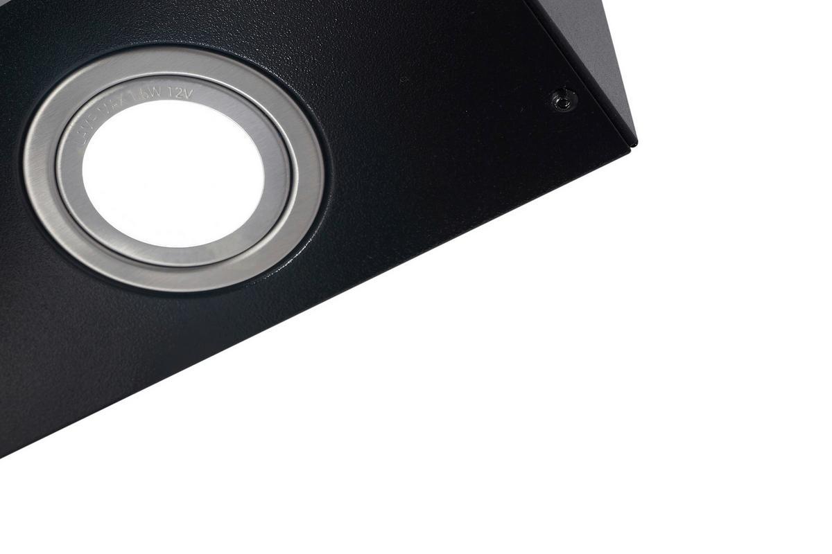 Kuhinjska Napa Lora, 80cm - črna, Basics, kovina/steklo (79,5/78-113/38,6cm) - Respekta