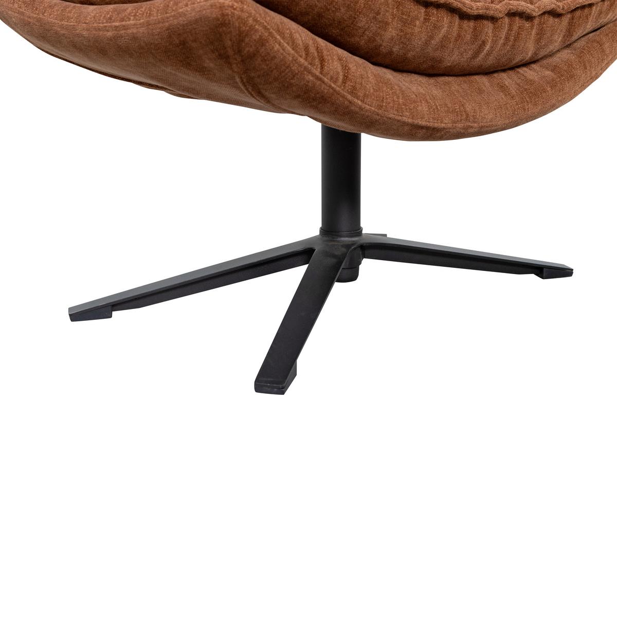SESSELSET Kube Braun B: 77cm - Schwarz/Braun, Design, Textil/Metall (77/97/69cm) - Livetastic