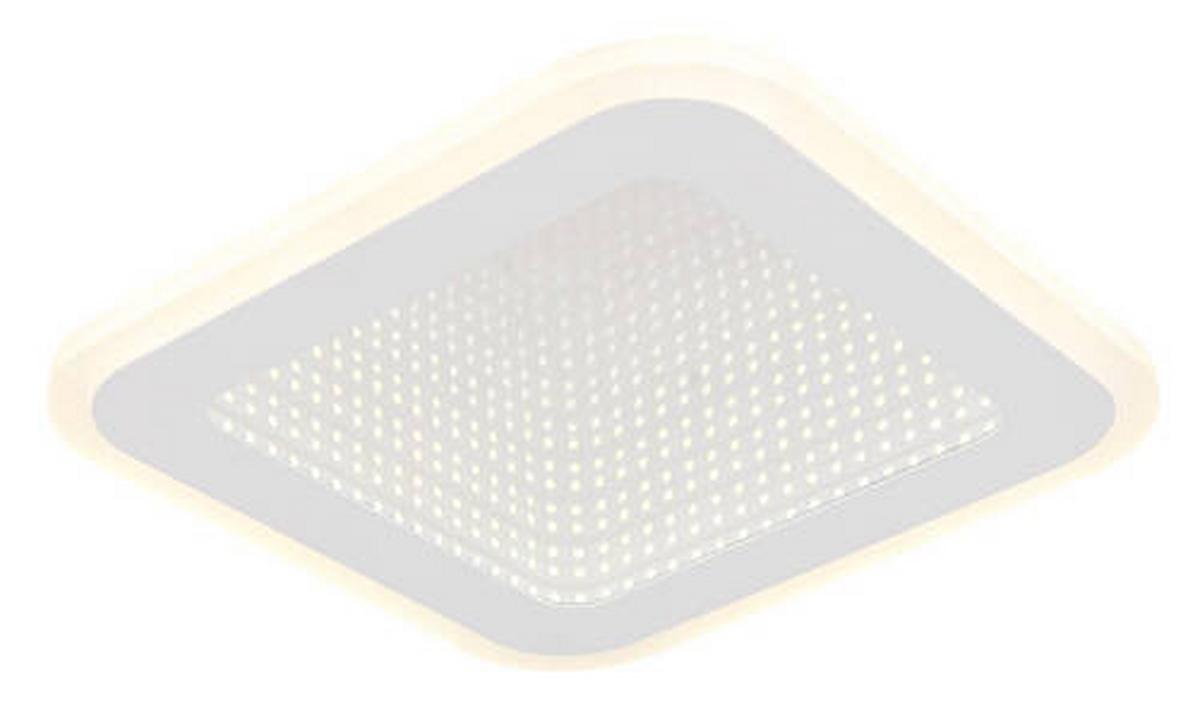 LED-Deckenleuchte Lamela Opal/Weiß max. 12 Watt - Opal/Weiß, Design, Kunststoff/Metall (23/23/4cm) - Globo