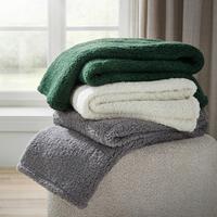 Puha Takaró Teddy - fehér, Modern, textil (130/170cm) - Modern Living