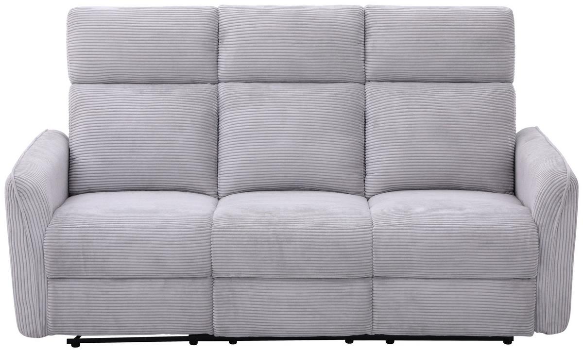 Sedežna Garnitura London - siva/črna, Basics, kovina/umetna masa (133/105/93cm) - Ondega