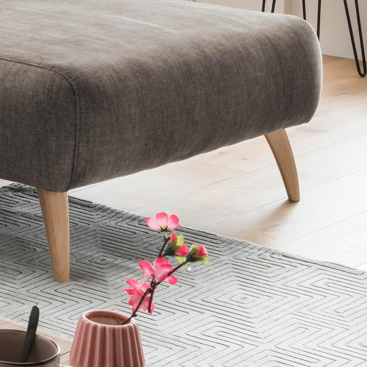 Wohnlandschaft Baggio Braun Velours - Buchefarben/Braun, MODERN, Holz/Textil (277/94/162cm) - Livetastic