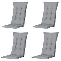 SESSELAUFLAGE BASIC GREY AUFLAGE HOCH - Grau, MODERN, Textil (50/2/123cm) - Gardenson