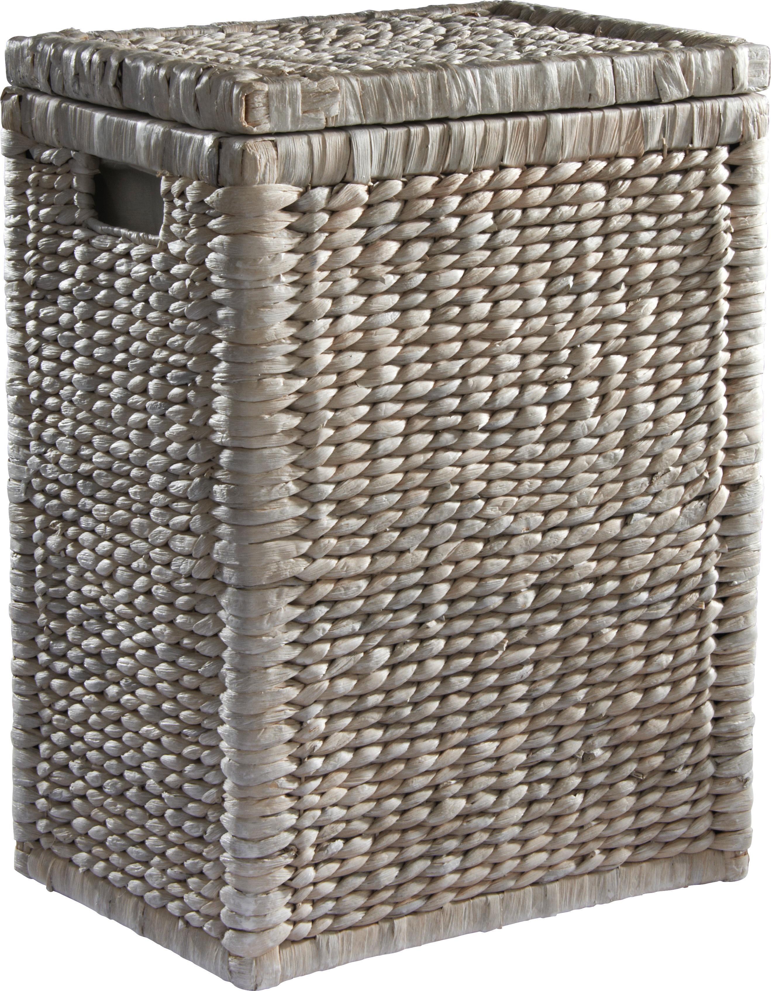 Košara Za Perilo Tobi I - bela, Romantika, les/naravni materiali (36/50/26cm) - Zandiara