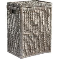 Wäschekorb TOBI I - Weiß, ROMANTIK / LANDHAUS, Naturmaterialien/Holz (36/50/26cm) - Zandiara