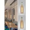 LED-LJUSKÄLLA FLASCHE - bärnstensfärgad, Romantik / Lanthus, metall/glas (7,5/27,5cm) - Mömax