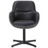 STOL MED ARMSTÖD LEONA - vit/svart, Design, metall/textil (61/87/63cm) - Mömax