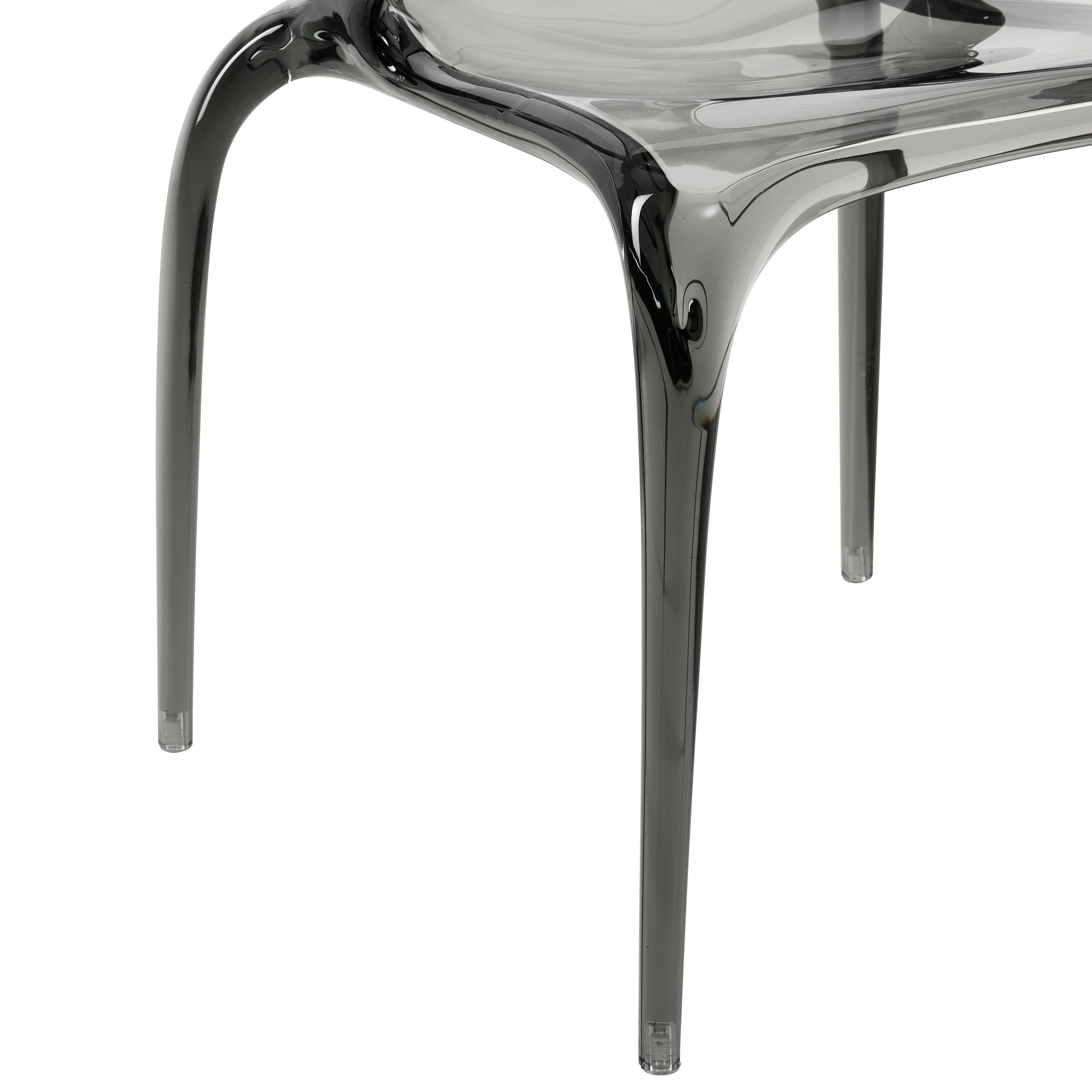 DESIGNFÅTÖLJ LIAS -TREND- - grå, Modern, plast (59/80/55cm) - Premium Living