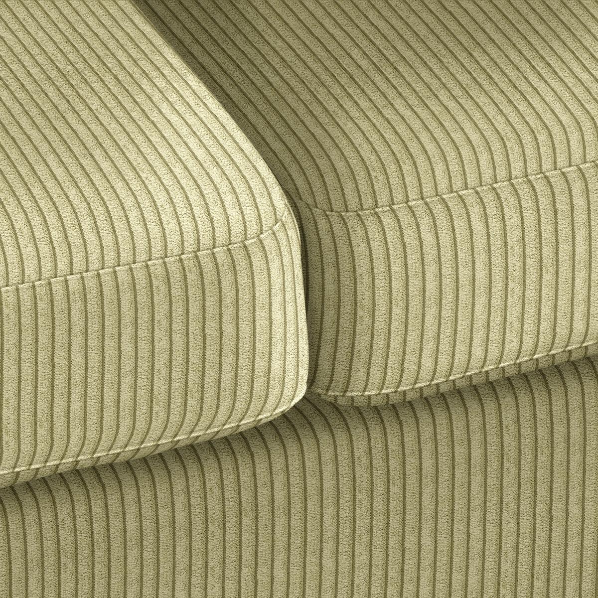 2-Sitzer-Sofa Devado Limette Cord - Limette/Naturfarben, Holz/Textil (190/70-85/95cm) - Mömax