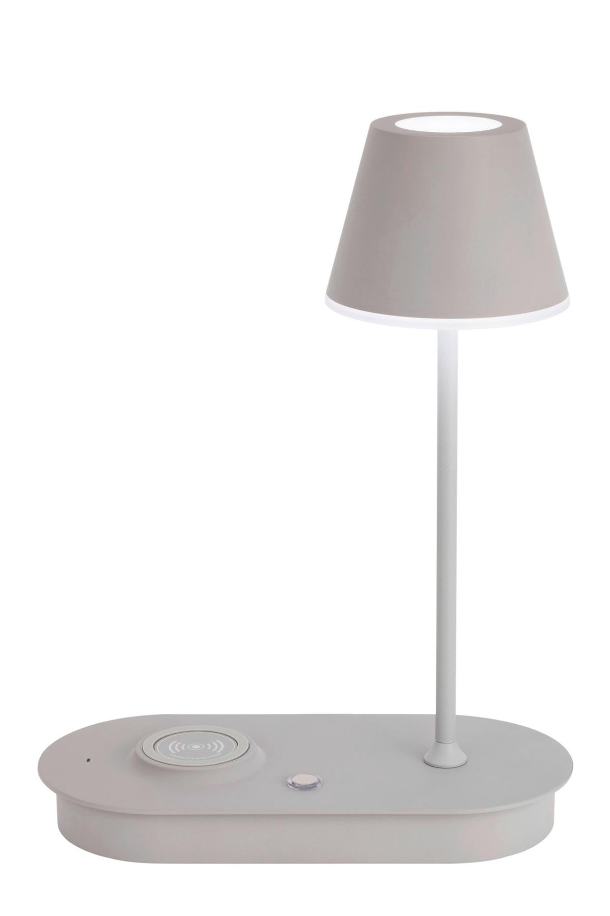 LAMPA STOŁOWA LED PATERSON *SBN* - szary, Design, tworzywo sztuczne/metal (25/12/33cm) - Novel