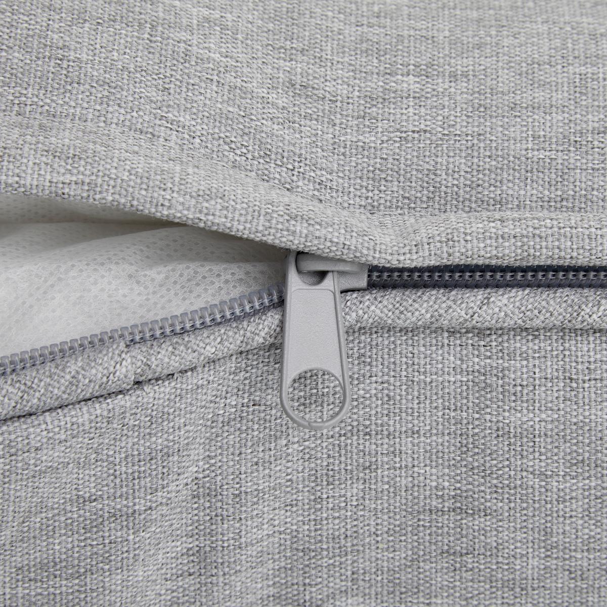 Gartenliege Norah Grau Outdoorstoff/Metall/Kunststoff - Grau, MODERN, Kunststoff/Textil (180/51/87cm) - Bessagi Garden