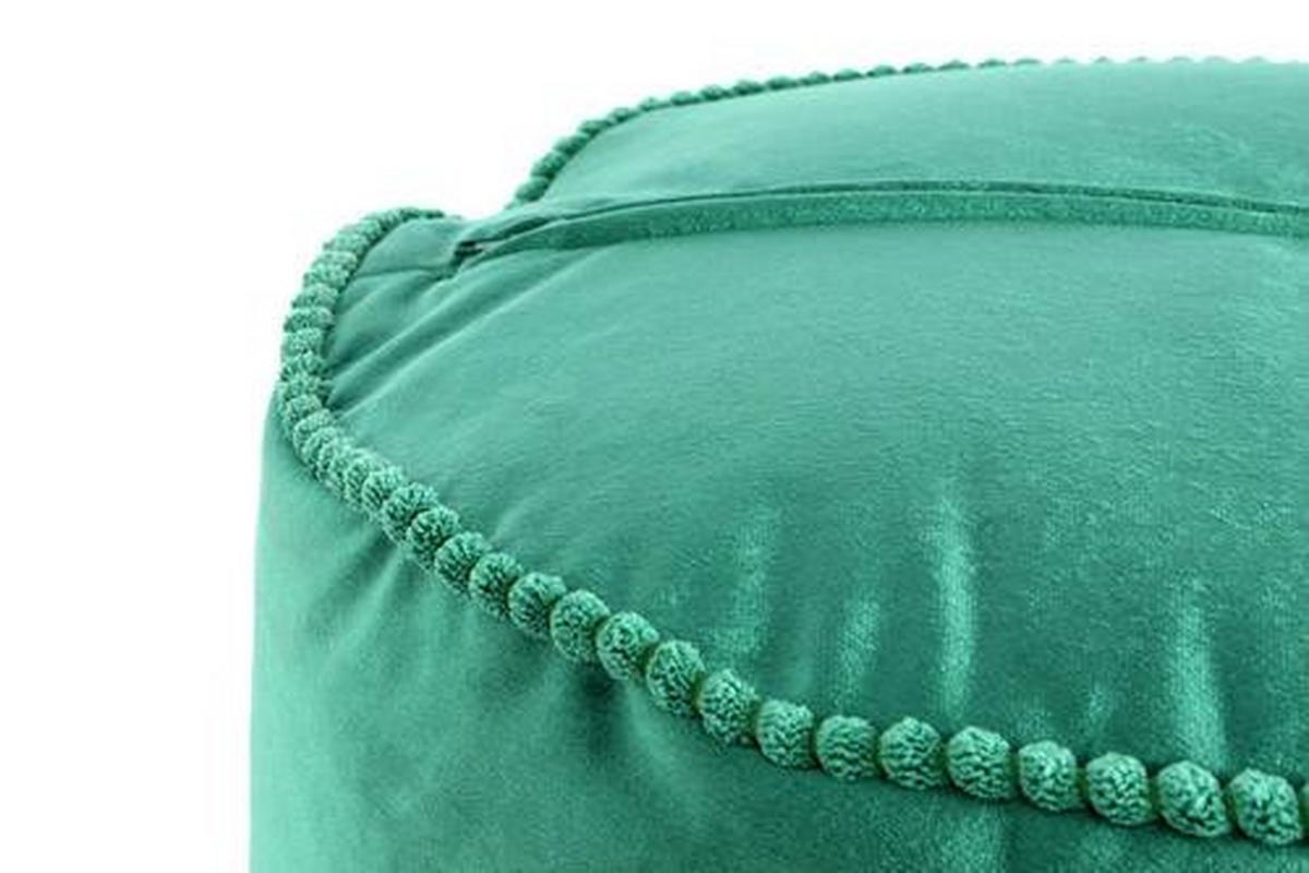PUF ROS2S - auriu/verde, Lifestyle, textil (45/38/45cm) - Kayoom