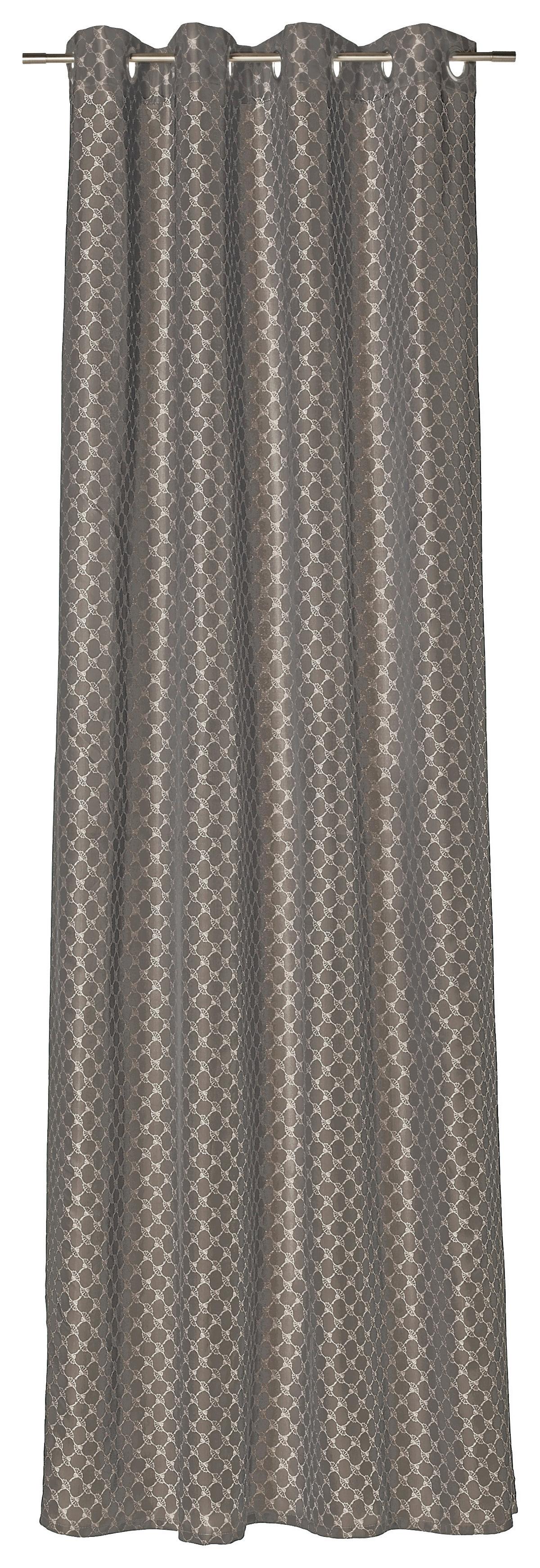 ZASŁONA NA PRZELOTKACH J-ALLOVERS JOOP! - brązowy, Design, tkanina (140/250cm) - Joop!