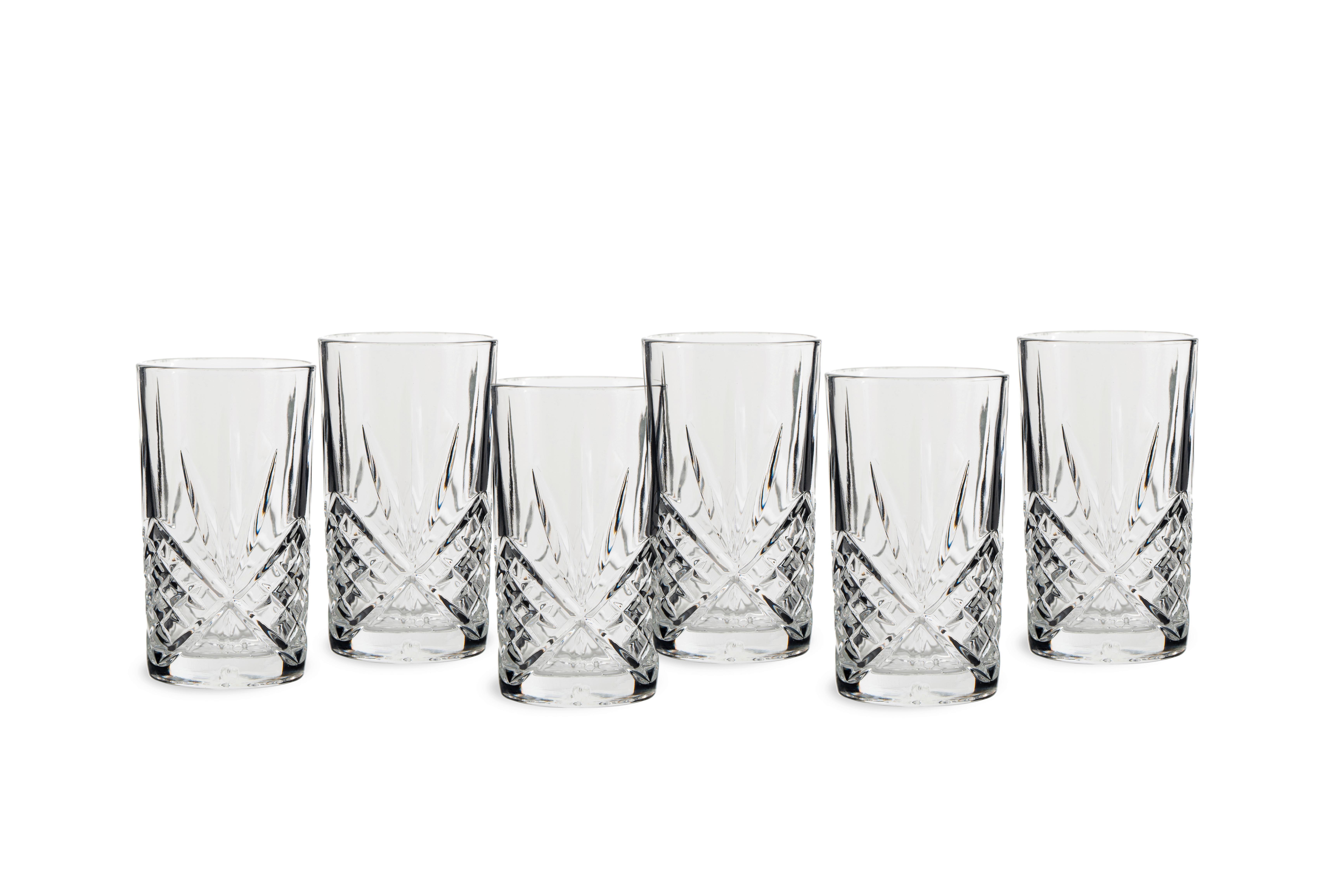 Set Kozarcev Longdrink, 6 Kos - prosojno, Basics, steklo (7.7/13.8cm) - Echtwerk