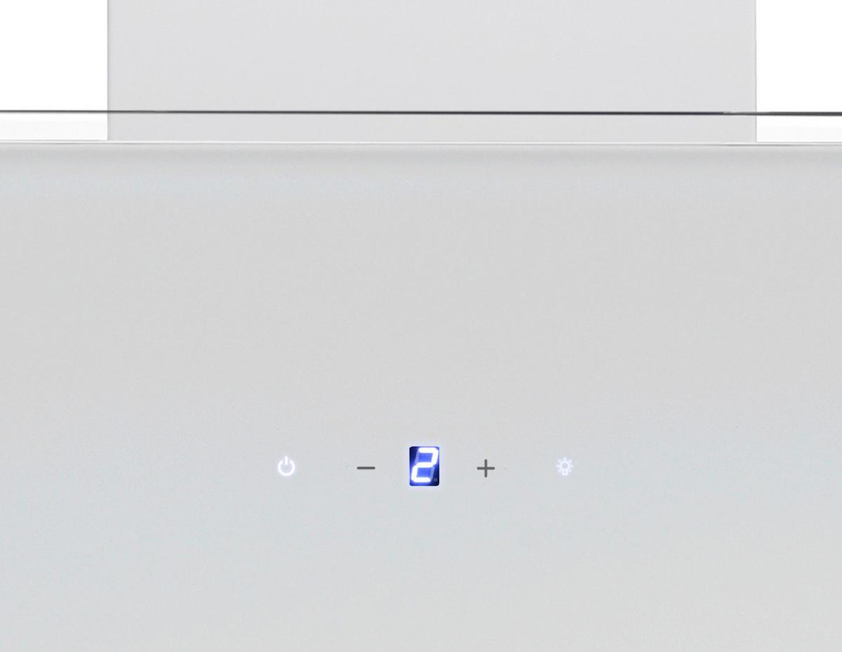 Kuhinjska Napa Lora, 60cm - bela, Basics, kovina/steklo (59,5/75-110/38,5cm) - Respekta