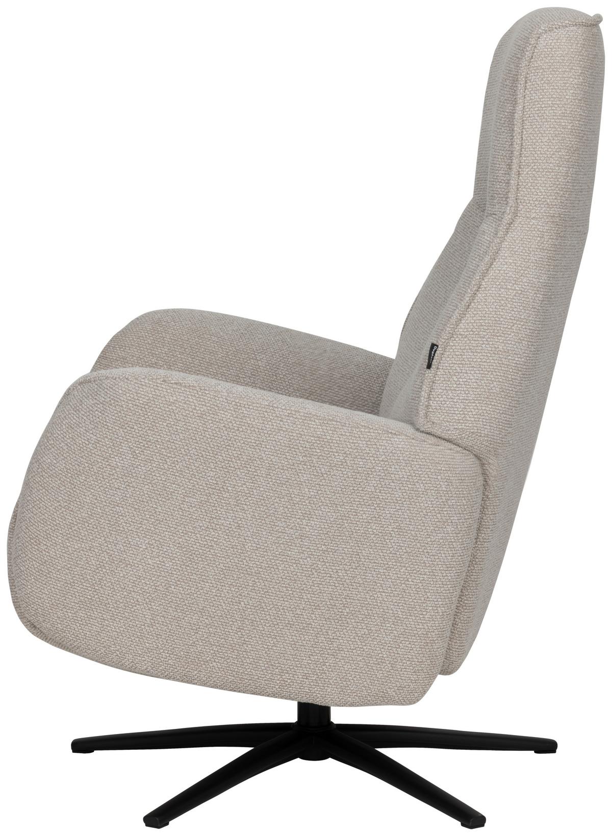 Počivalnik Snooze, Bež - črna/bež, Design, kovina/tekstil (77/112/86cm) - Livetastic