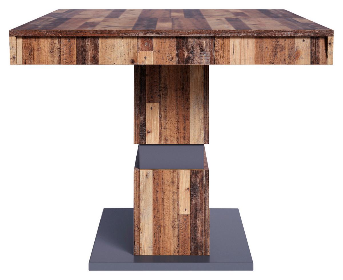 Esstisch Metthew Braun/Anthrazit ca.160x90x75cm - Anthrazit/Dunkelbraun, MODERN, Holzwerkstoff (160/90/75cm) - MID.YOU